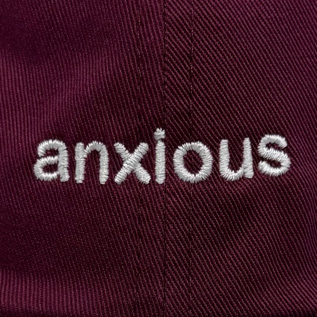 Standard Goods Hat - Anxious - Maroon/White, photo 3 of 4