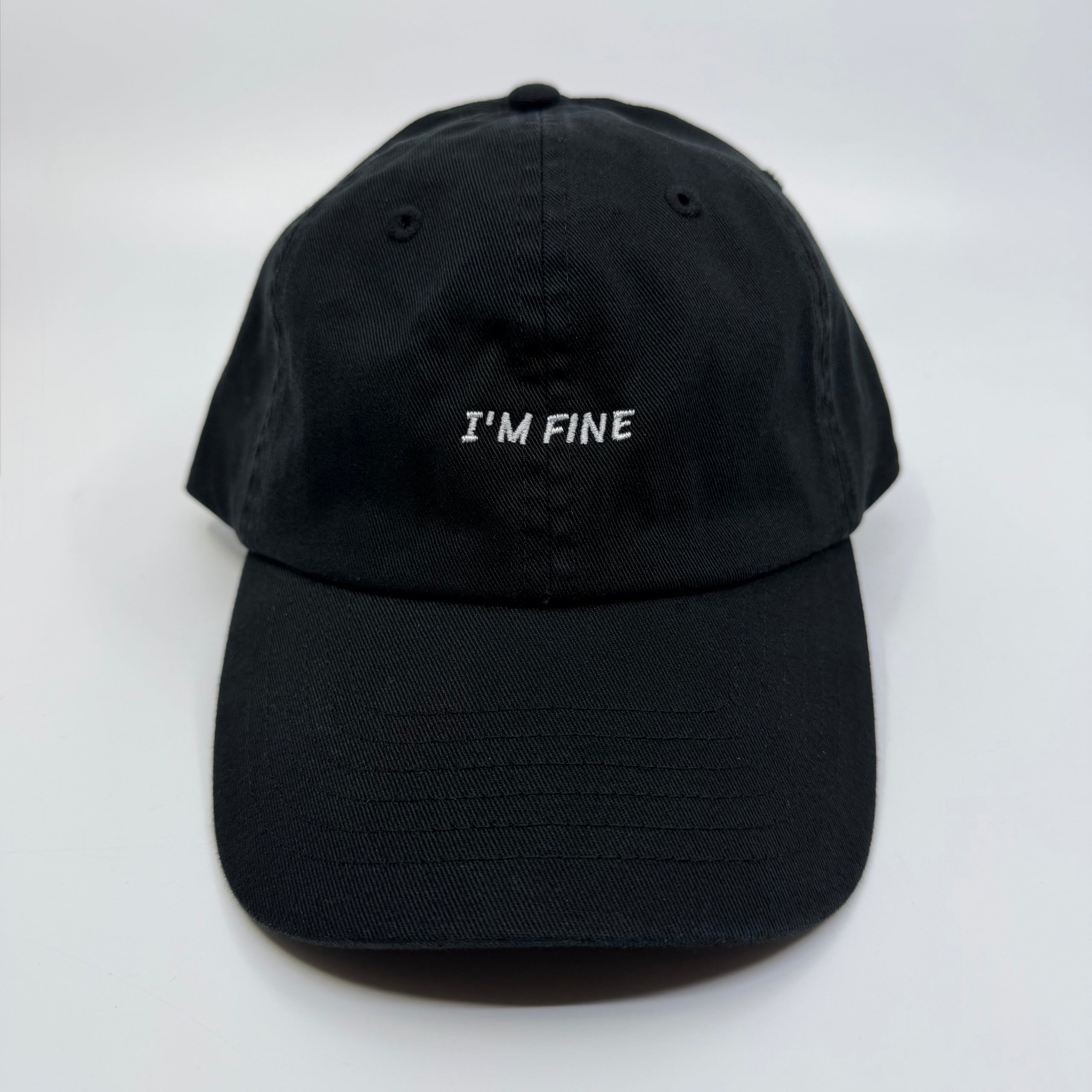 Standard Goods Hat - I'm Fine - Black White, photo 2 of 4