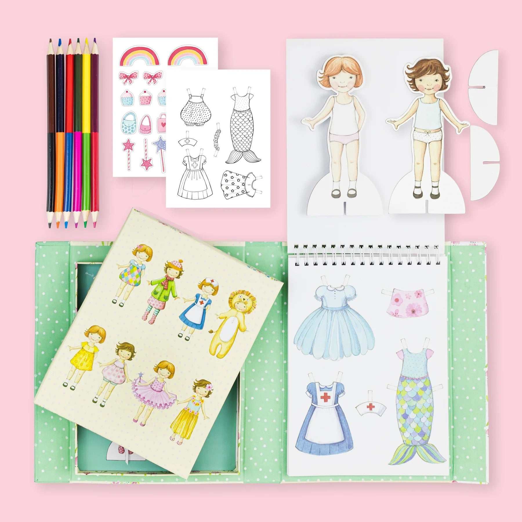 Tiger Tribe - Vintage Paper Dolls Craft Kit, photo 2 of 3