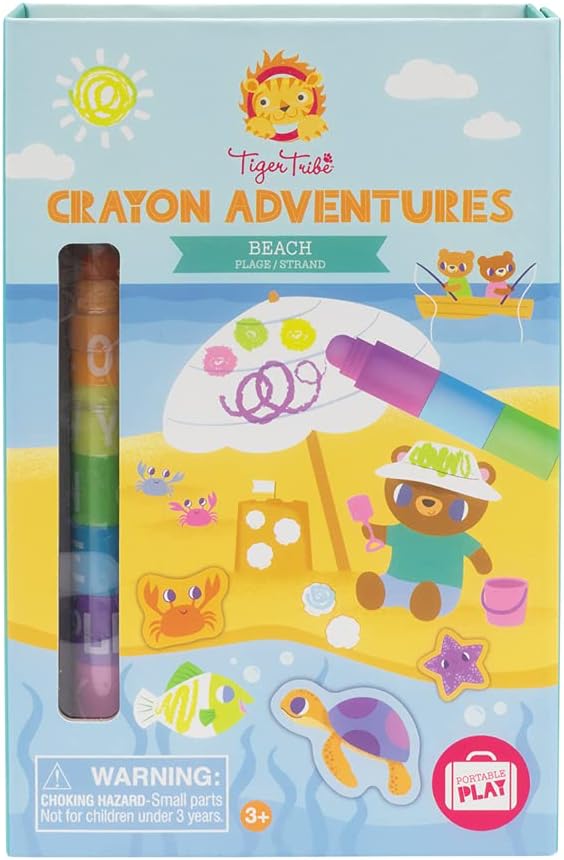 Tiger Tribe - Crayon Adventures Beach Coloring Set, photo 1 of 3