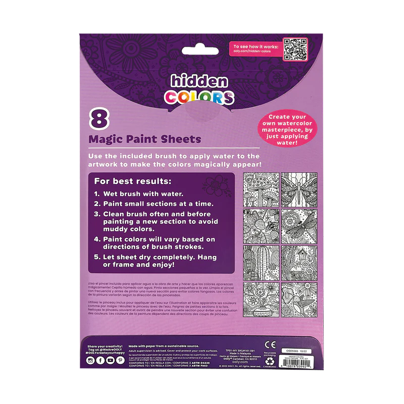 Ooly - Hidden Colors: Magic Paint Sheets - Magic Nature, photo 2 of 2