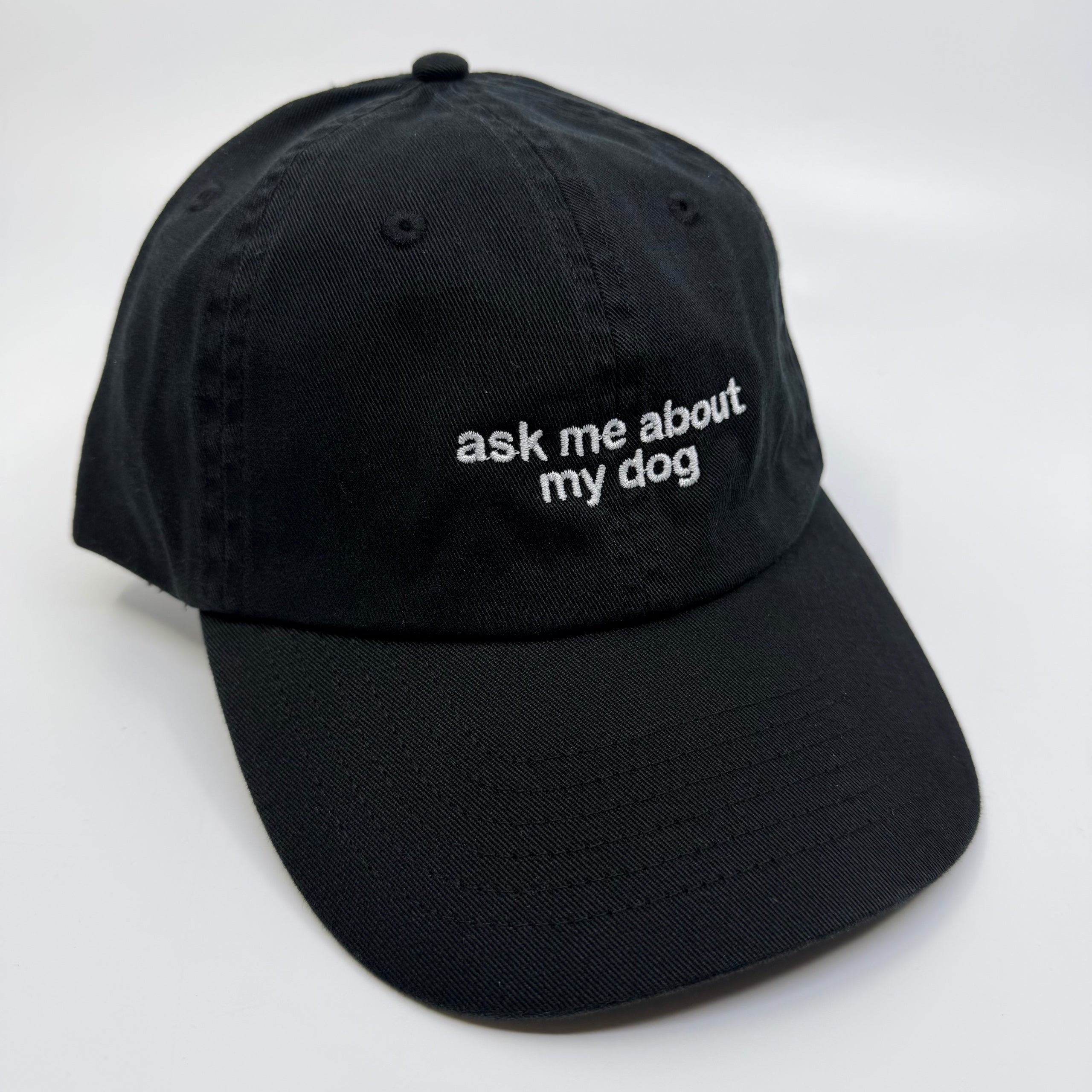 Standard Goods Hat - Ask Me About My Dog - Black, photo 1 of 4