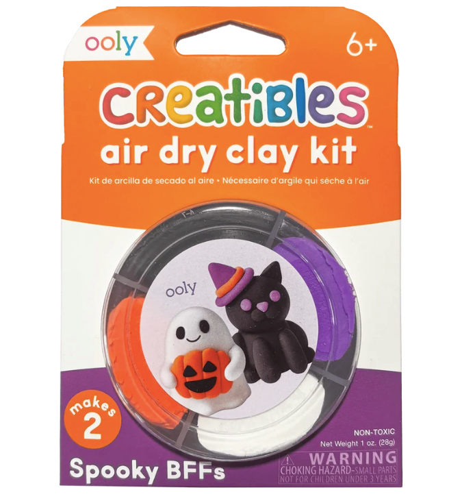 Ooly - Creatibles: Air Dry Clay BFFs Kit - Spooky BFFs