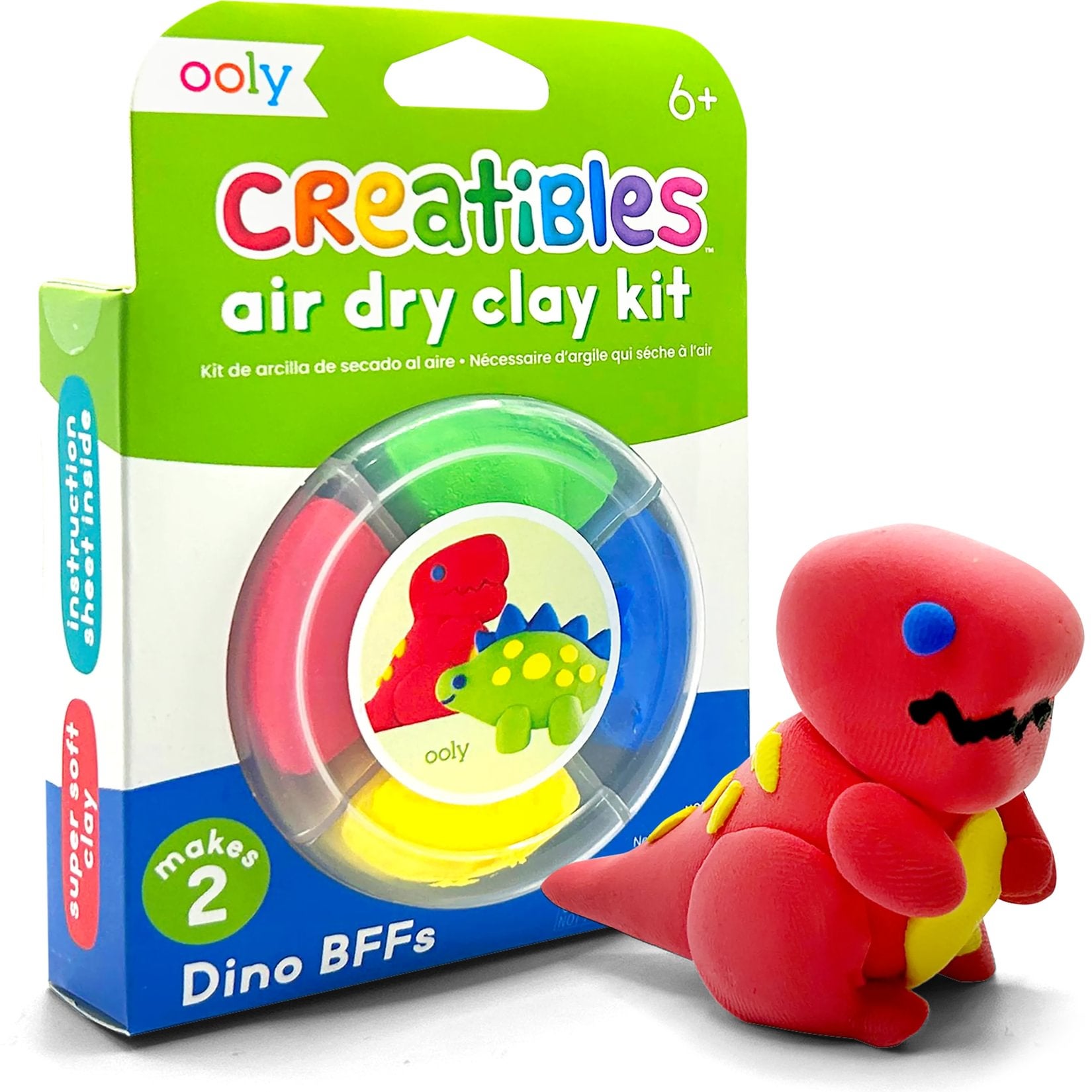 Ooly - Creatibles: Dino BFF Air Dry Clay Kit