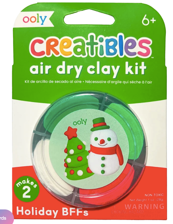 Ooly - Creatibles: Air Dry Clay BFFs Kit - Holiday BFFs