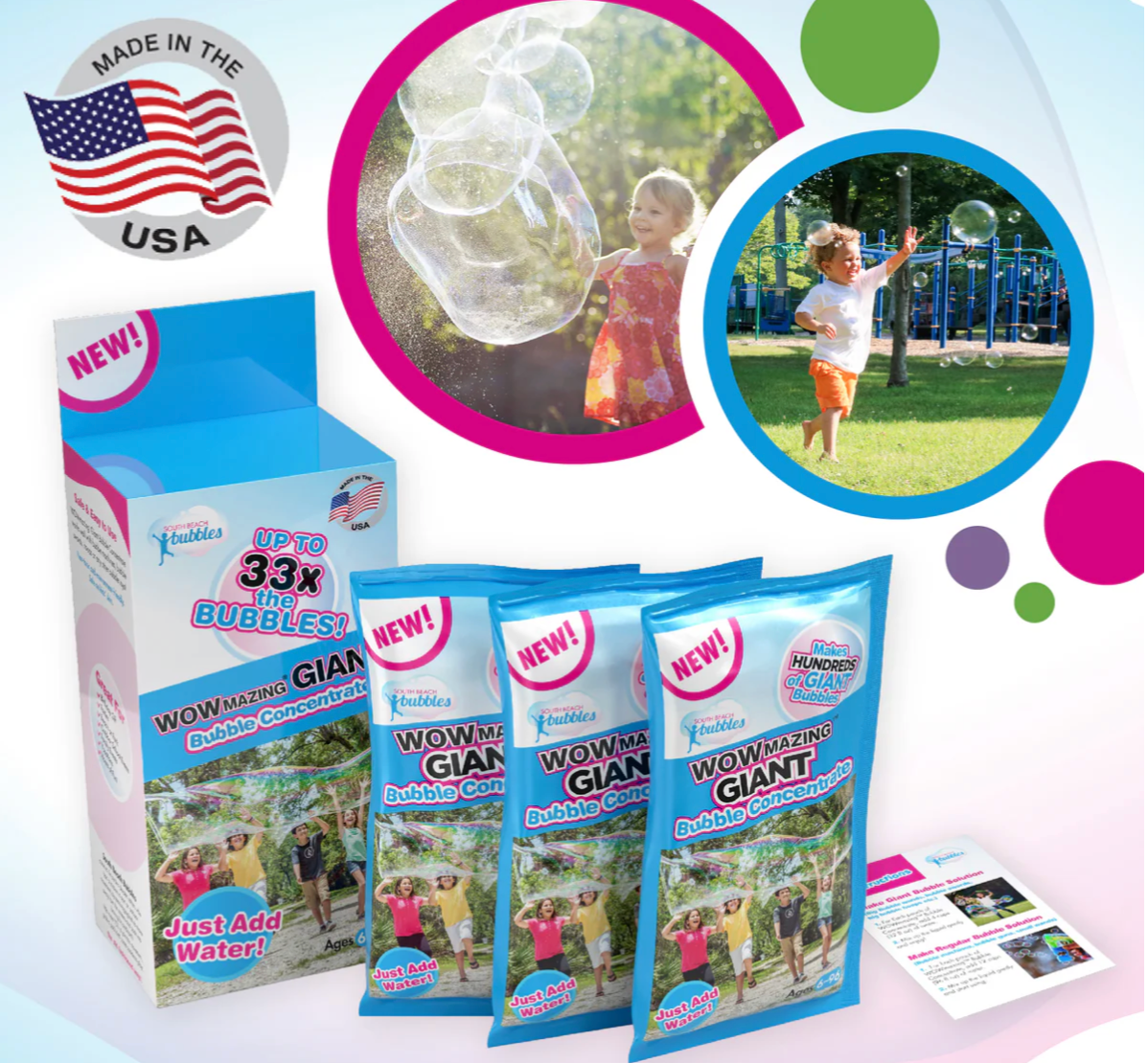 South Beach Bubbles - WOWmazing Giant Bubble Concentrate Refill