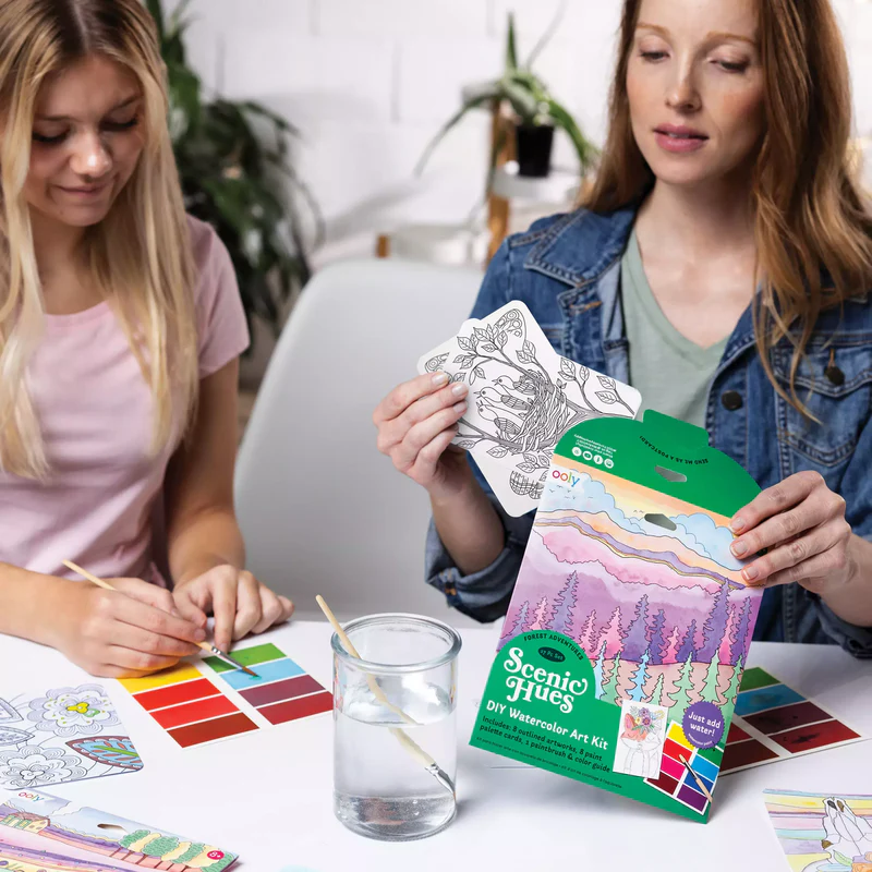 Ooly - Scenic Hues: D.I.Y. Watercolor Art Kit - Forest Adventure, photo 2 of 2