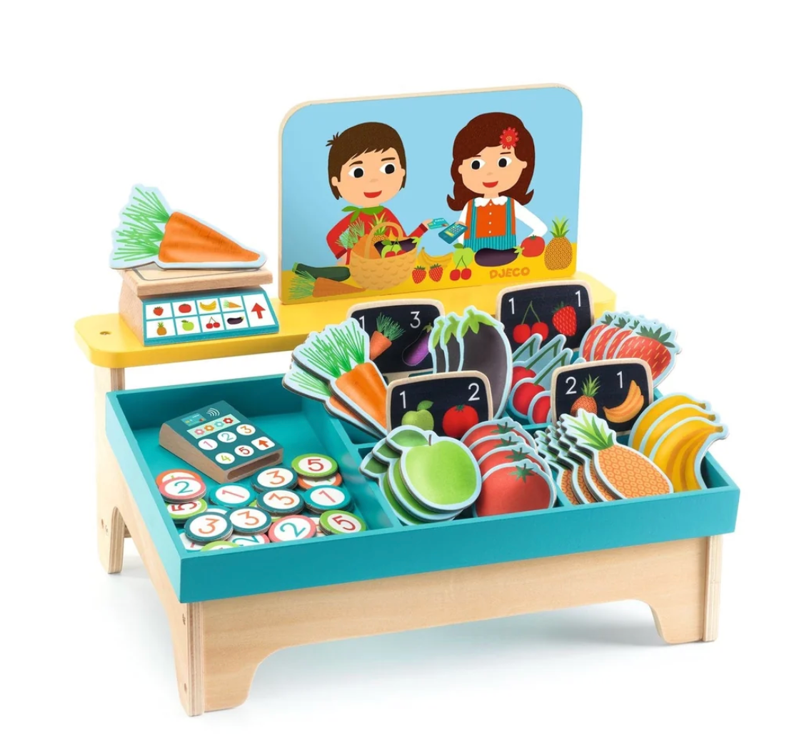 Djeco - Role Play Lea & Milo Little Market