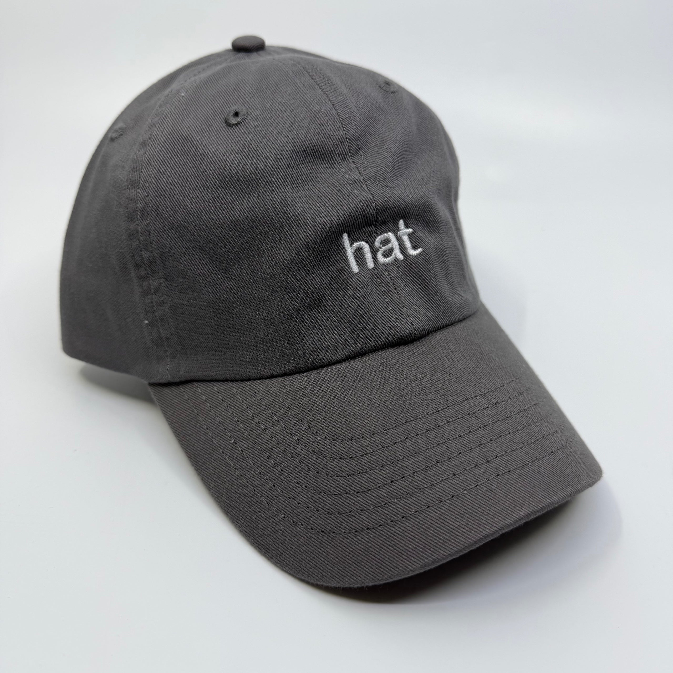 Standard Goods Hat - 'Hat' Hat Charcoal/White, photo 1 of 4