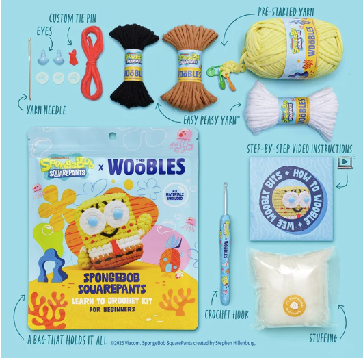Woobles -SpongeBob SquarePants Crochet Kit