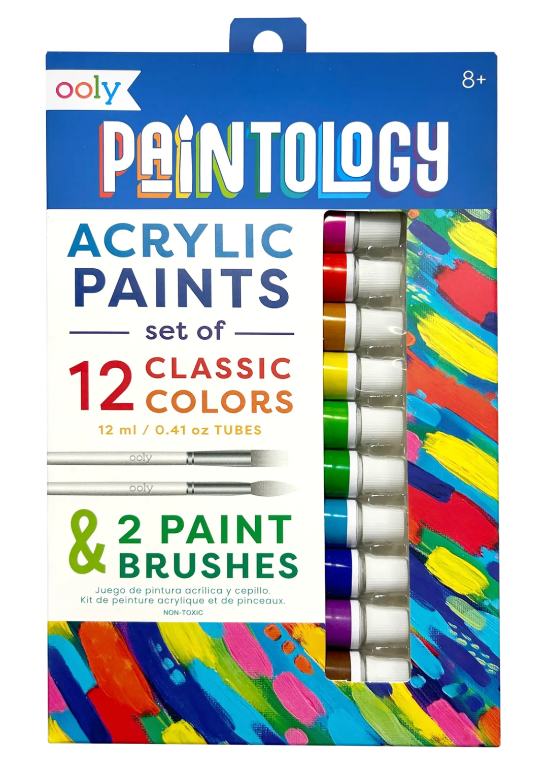 Ooly - Classic Colors Paintology Acrylic Paints + Brushes