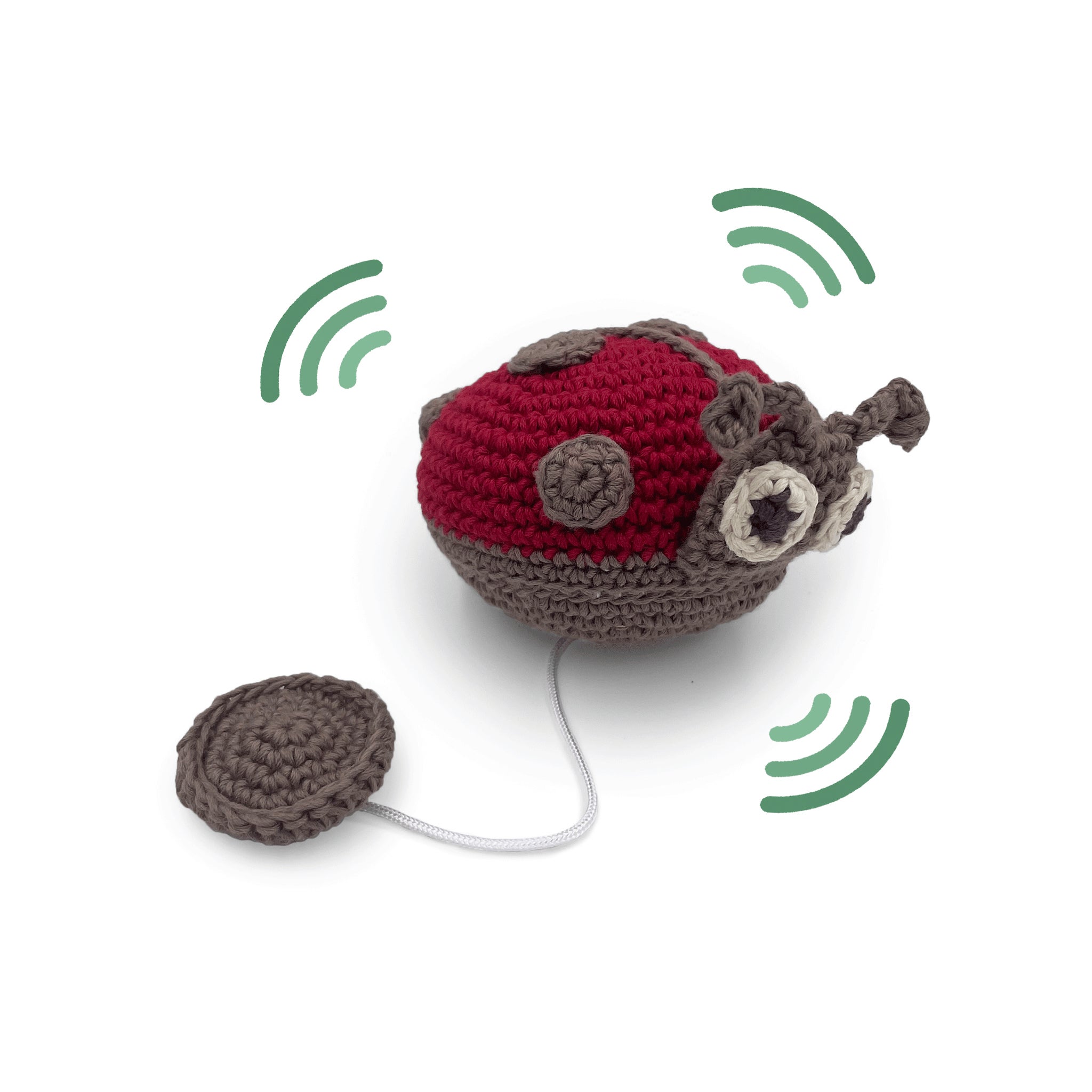 Myum - Red Ladybug Vibrating Rattle - Theodora