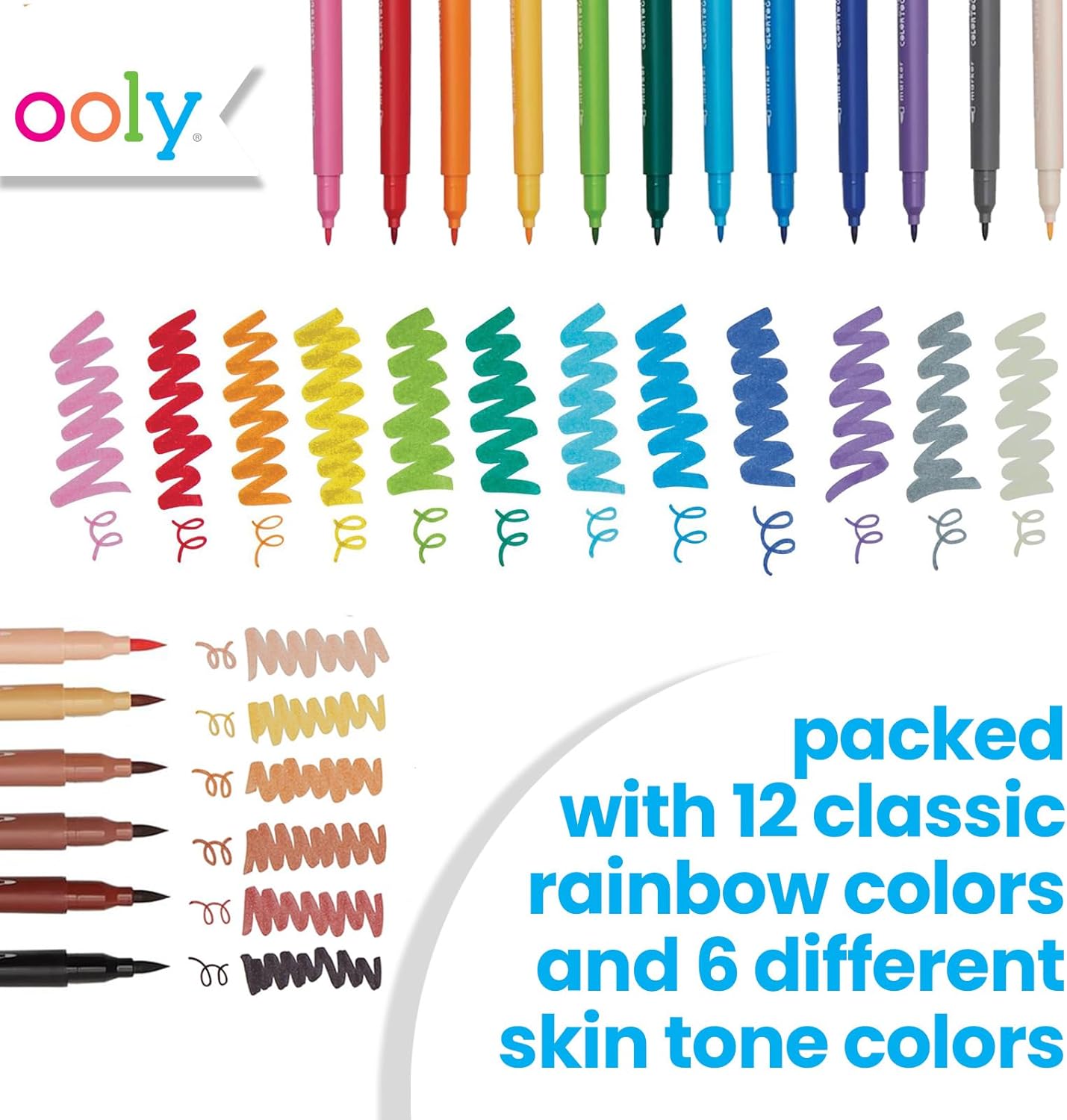 Ooly - Color Together Brush & Fine Tip Double Ended Markers, photo 3 of 5