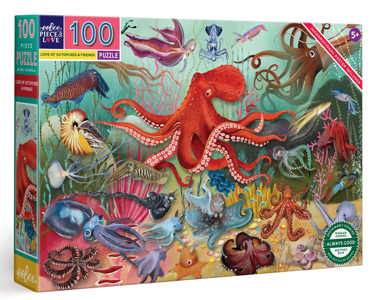 Eeboo - Love Of Octopuses & Friends