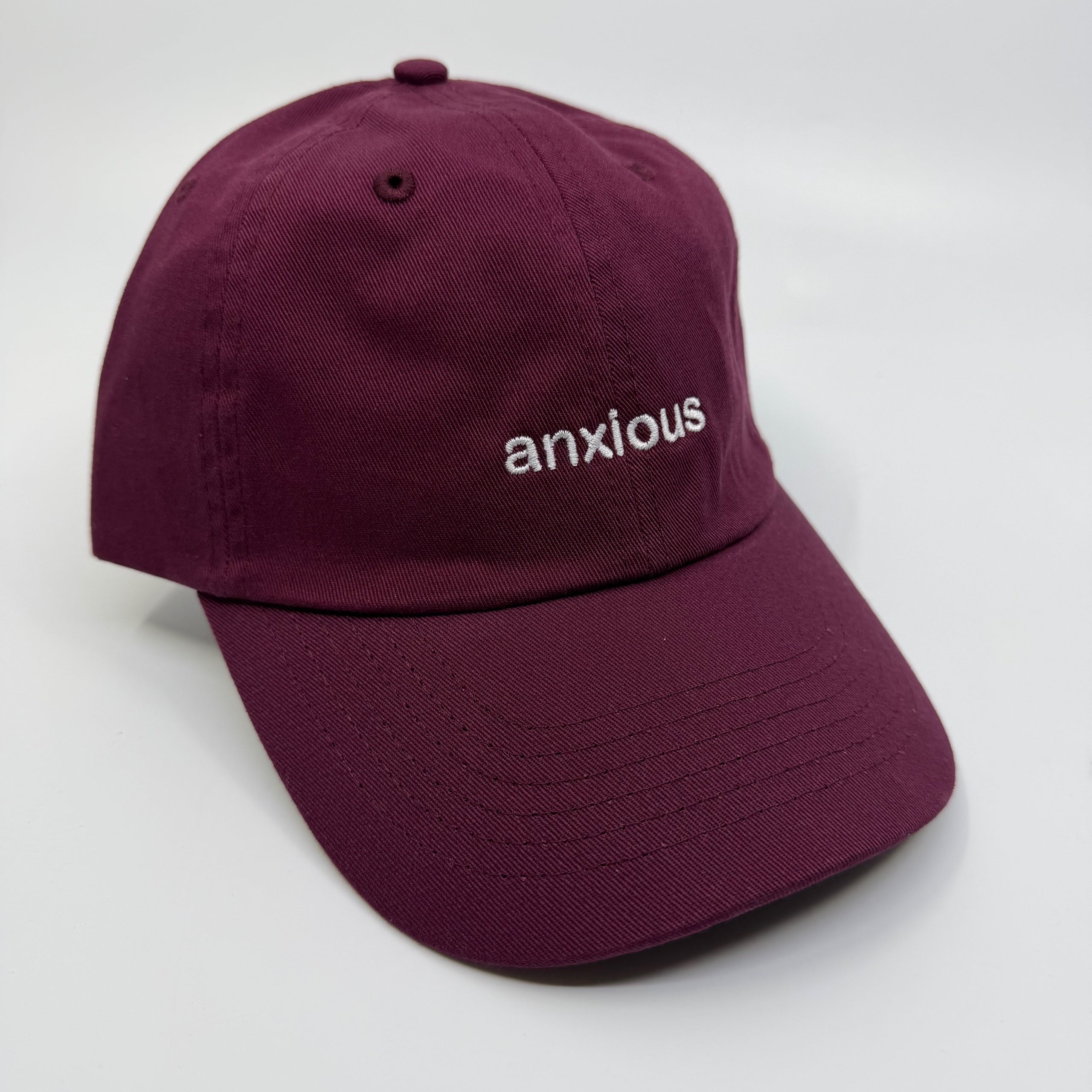 Standard Goods Hat - Anxious - Maroon/White, photo 1 of 4