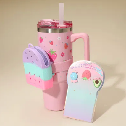 Hot Focus - Stainless Steel Tumbler Strawberry