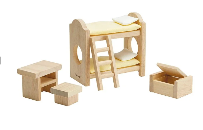 PlanToys Inc. - Classic Children's Room Dollhouse Set