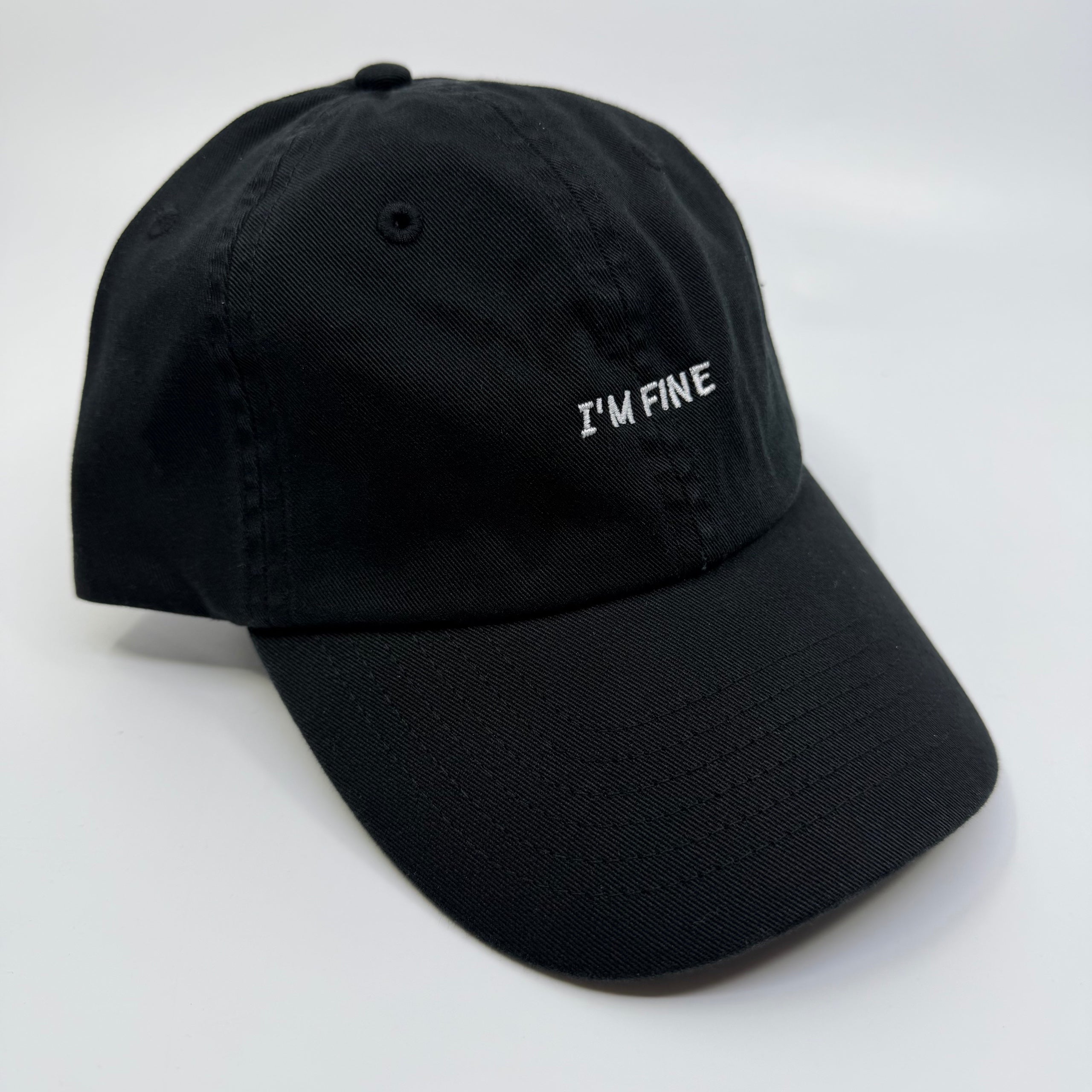 Standard Goods Hat - I'm Fine - Black White, photo 1 of 4
