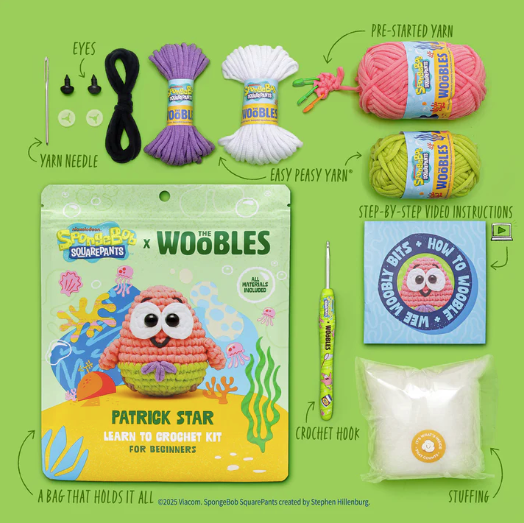 Woobles - Patrick Star Crochet Kit