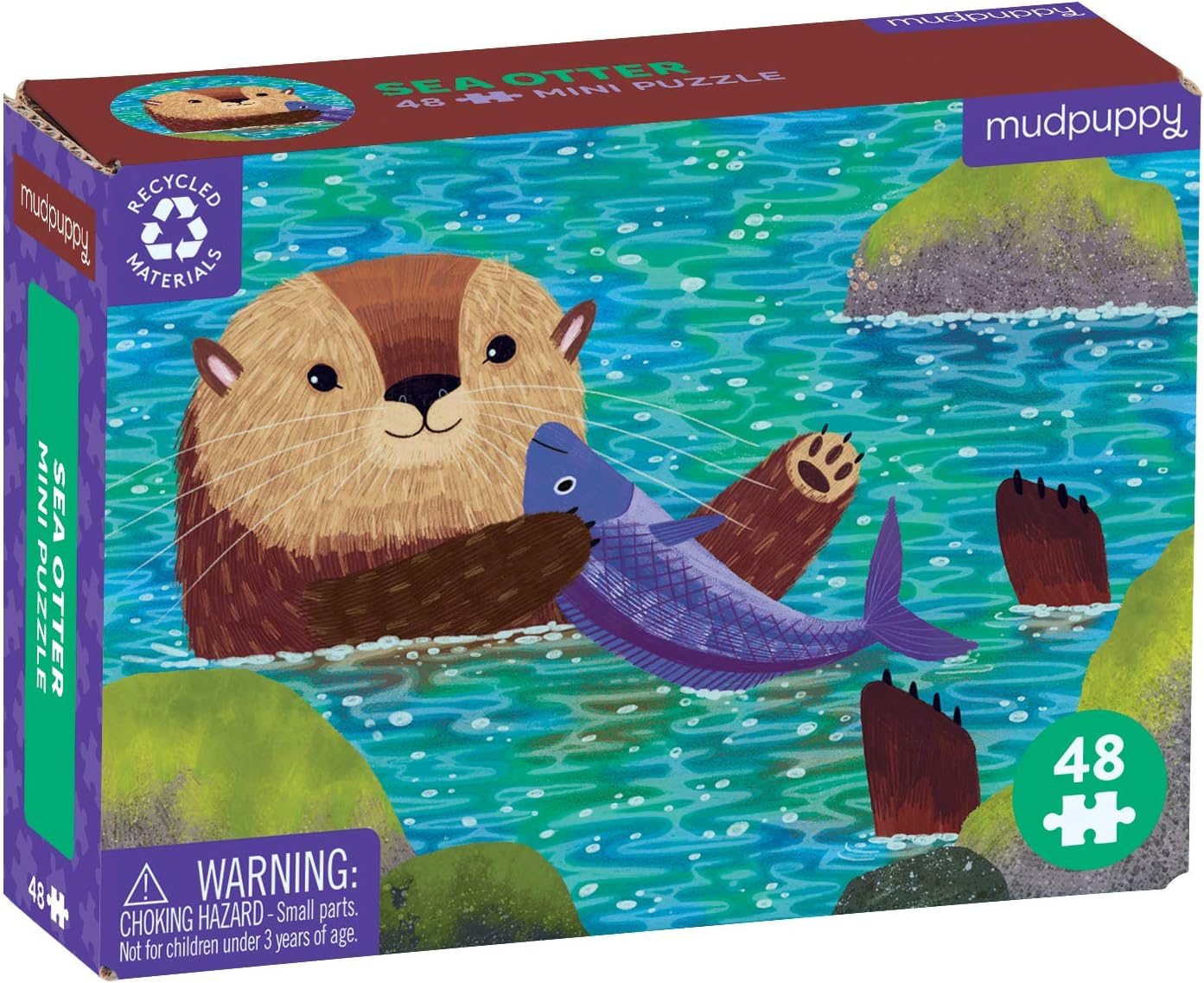 Chronicle Sea Otter Mini Puzzle By Mudpuppy, photo 1 of 2