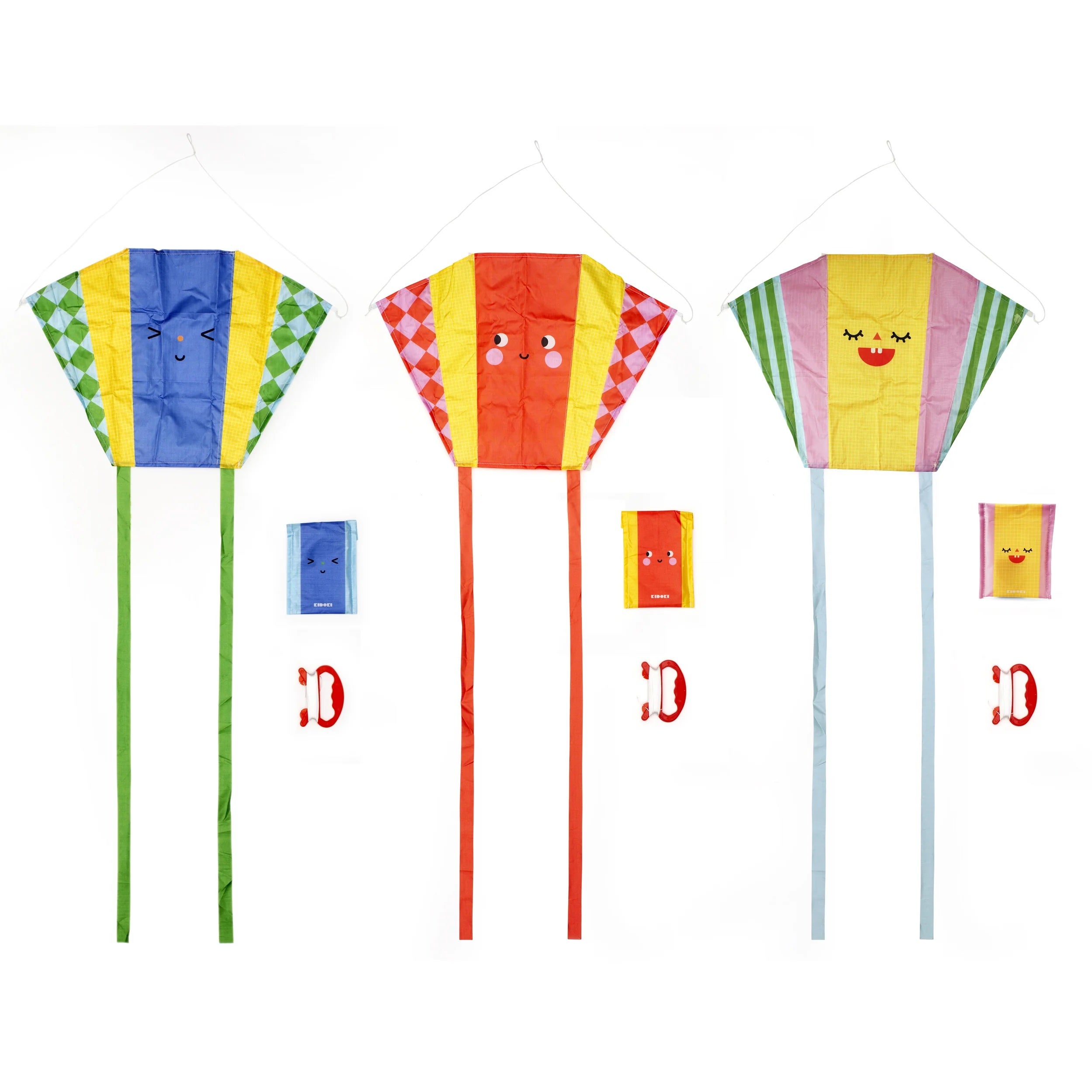 Kikkerland - Funny Faces Pocket Kite, photo 1 of 6