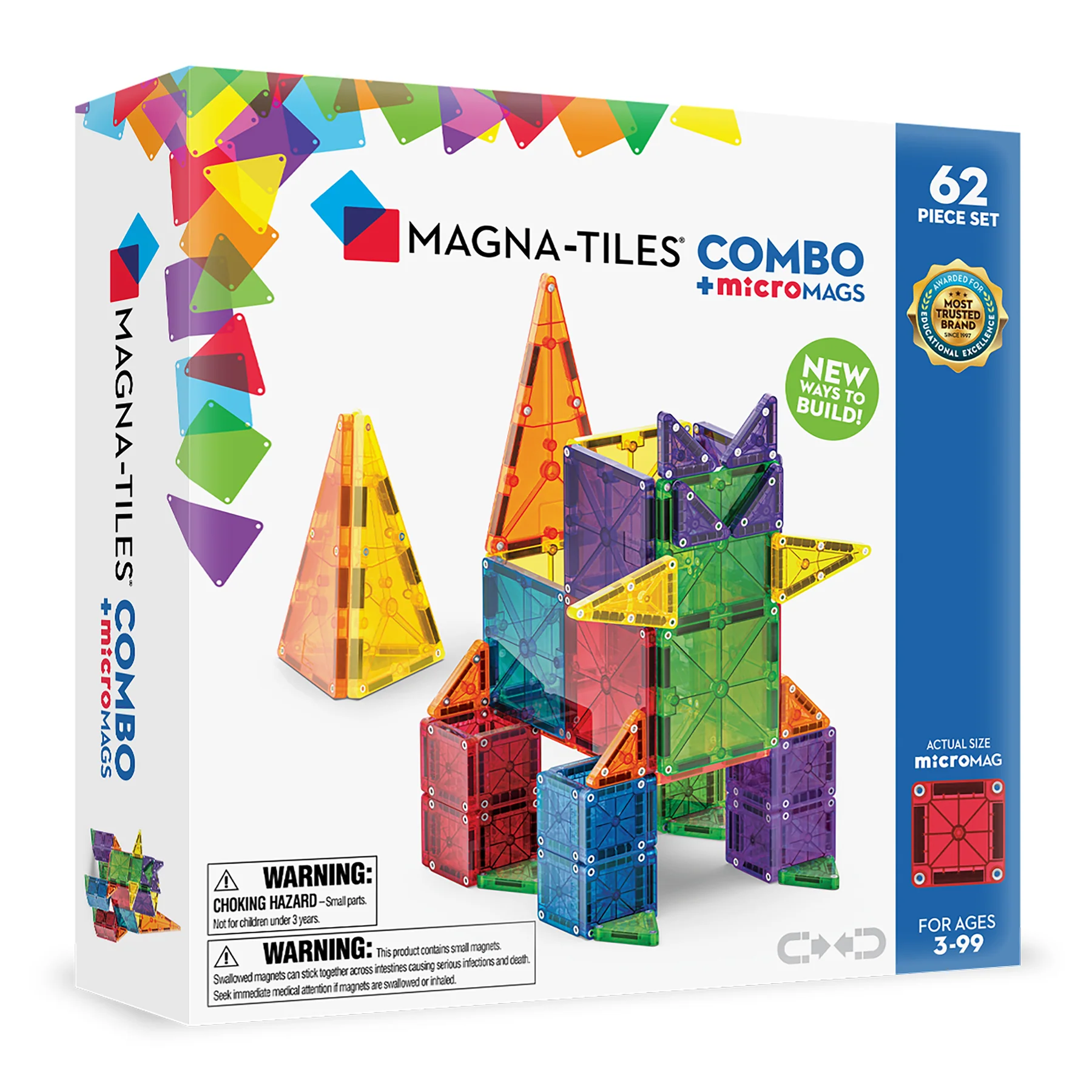 Magna-Tiles - Combo 62-Piece Set, photo 1 of 2