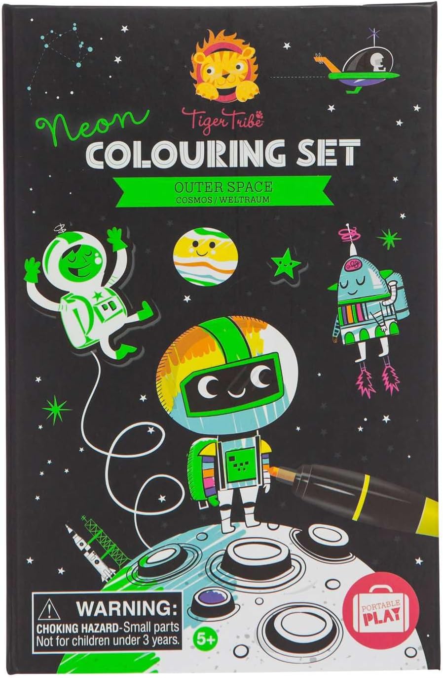 Tiger Tribe - Neon Outer Space Coloring Set, photo 1 of 3