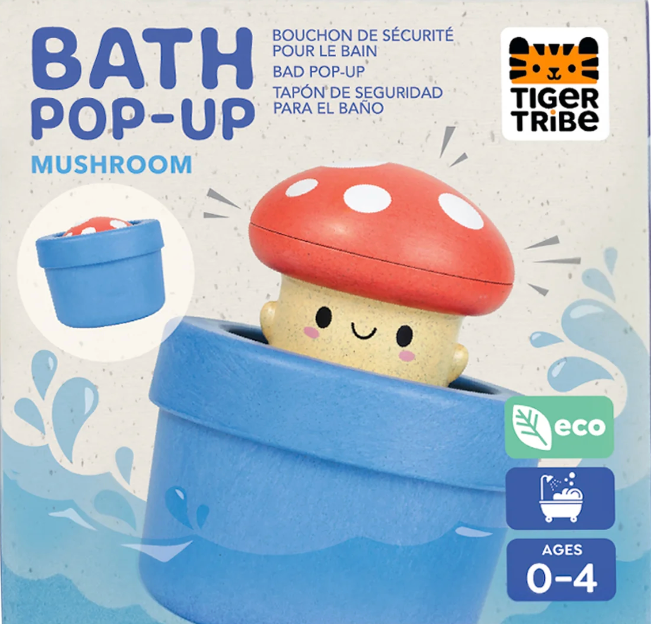 Tiger Tribe - Bath Pop-Up Mushroom