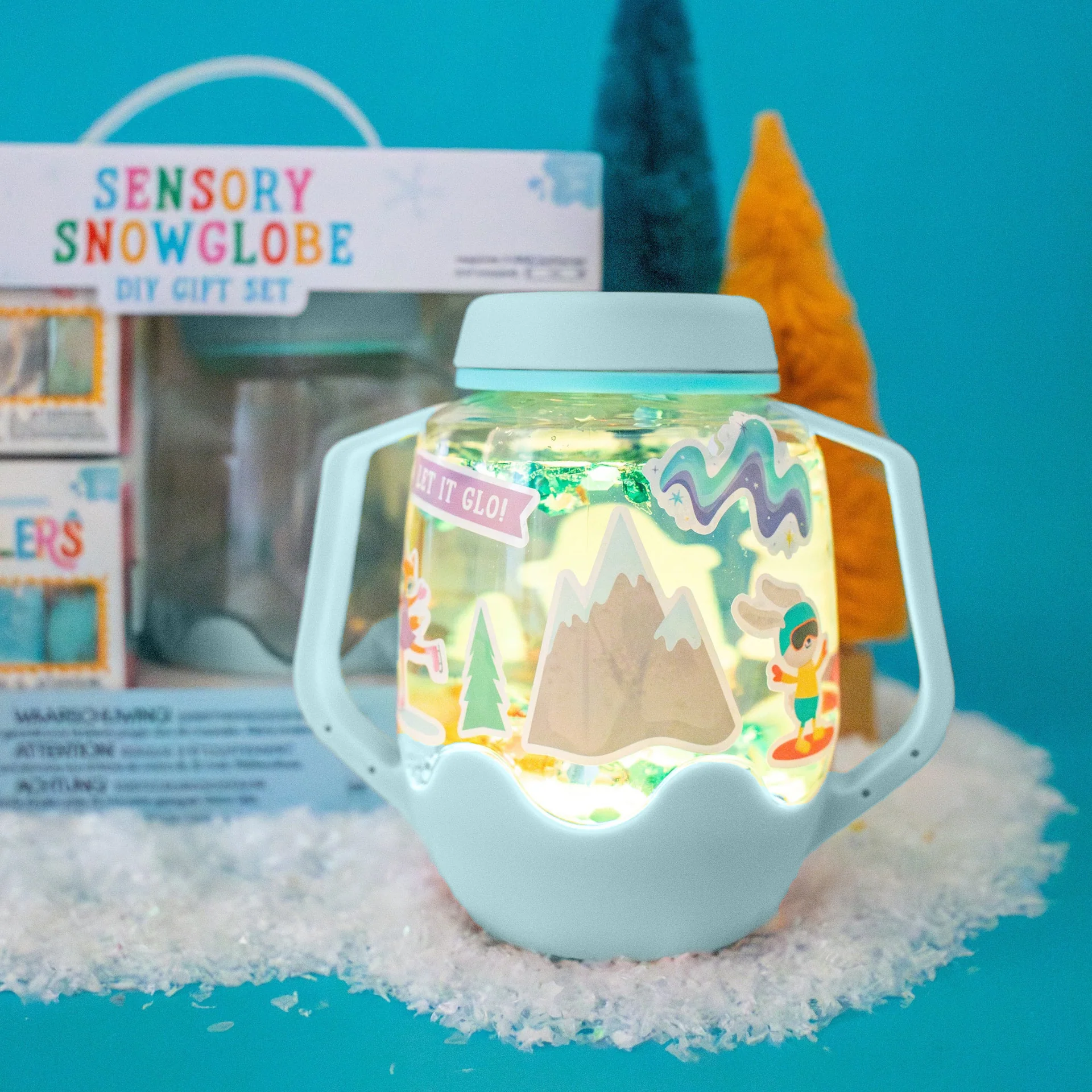 Glo Pals - DIY Sensory Play Jar Snowglobe Set, photo 1 of 4