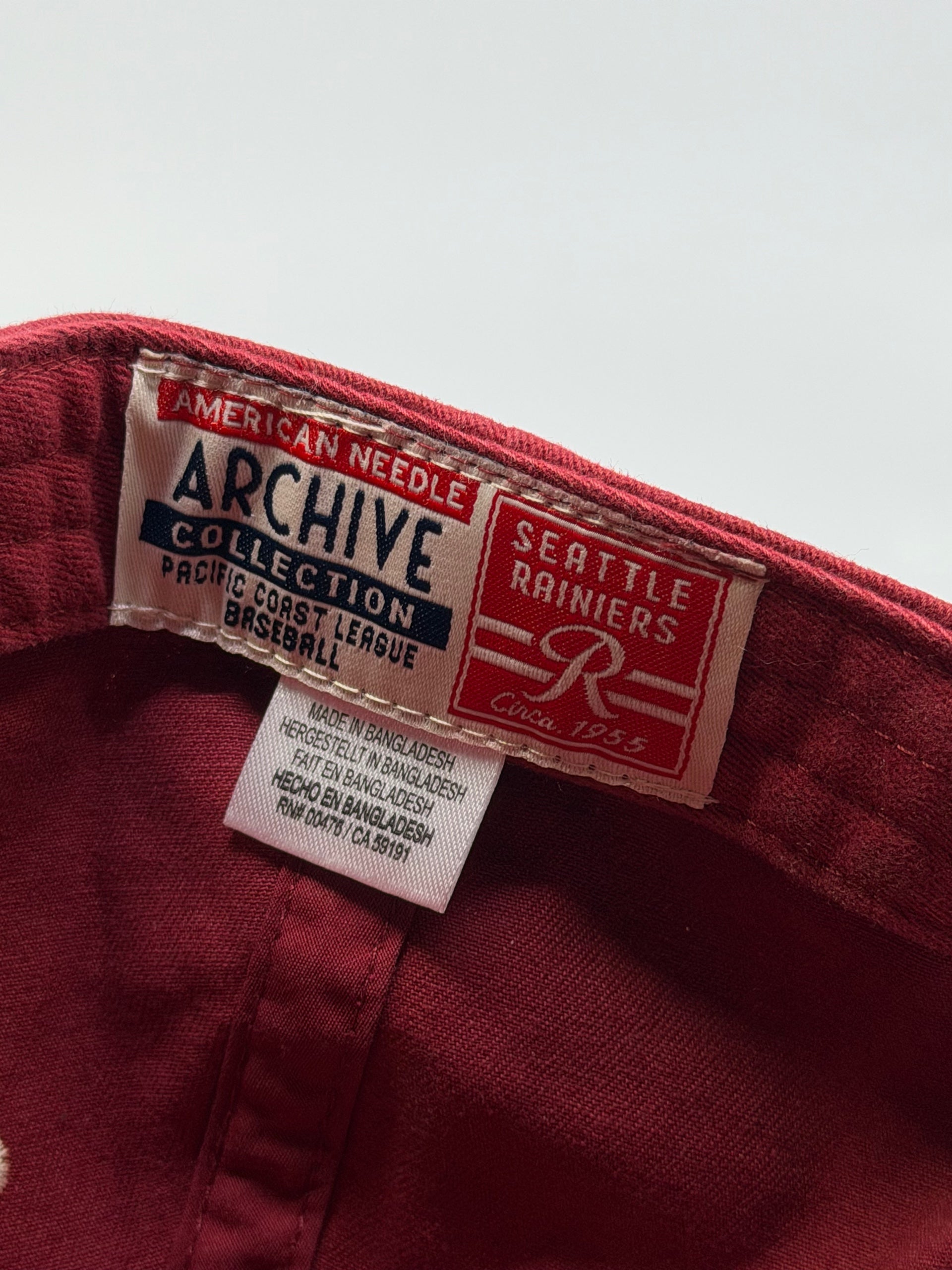 American Needle Archive Hat - Seattle Rainiers Red Cotton, photo 6 of 6