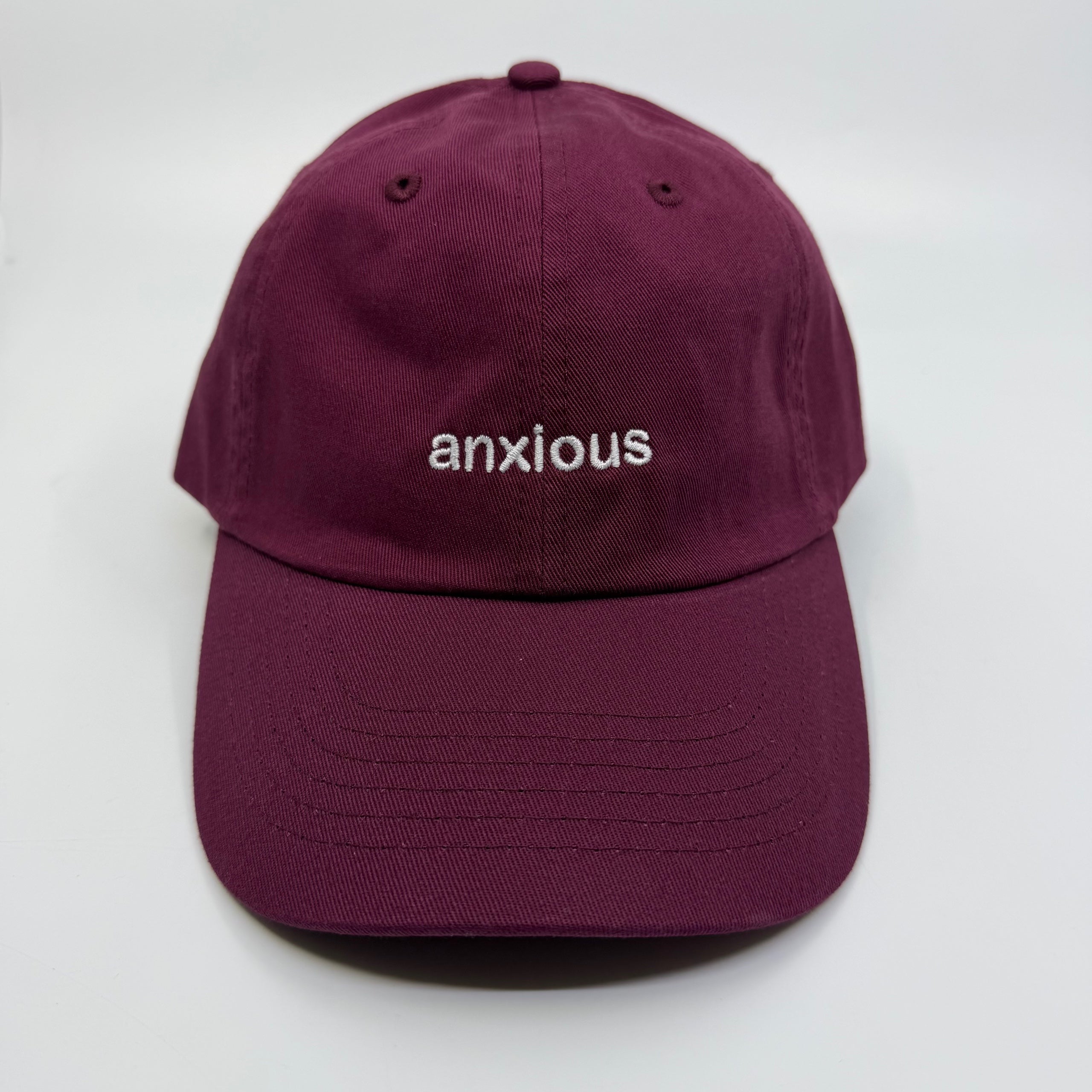 Standard Goods Hat - Anxious - Maroon/White, photo 2 of 4