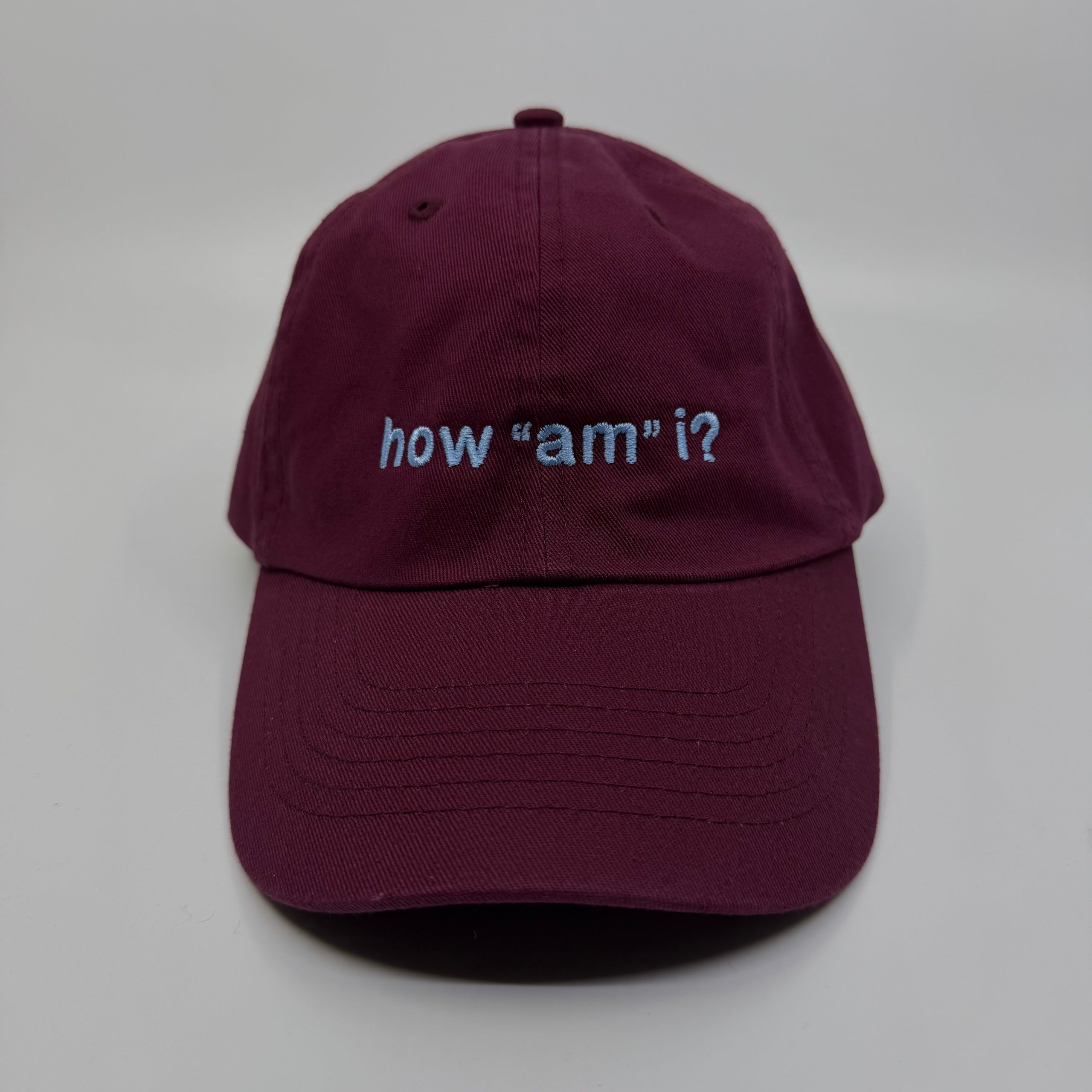 Standard Goods Hat - How Am I - Maroon, photo 2 of 4
