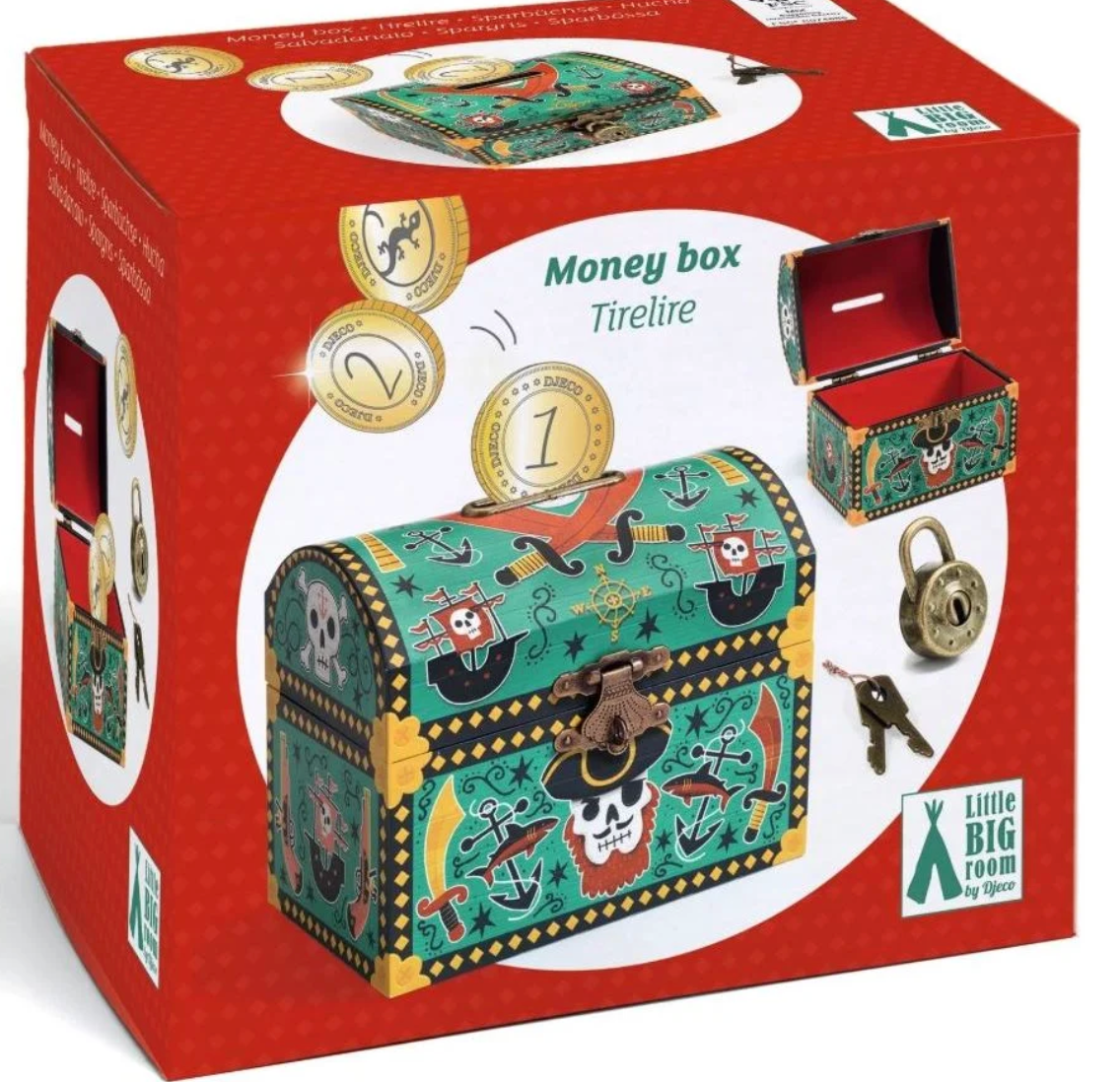 Djeco - Pirate Treasure Box
